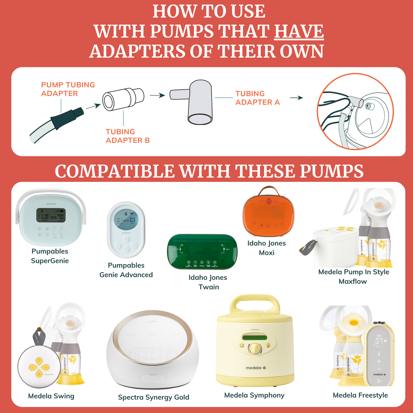 Tubing Adapters for Collection Cups