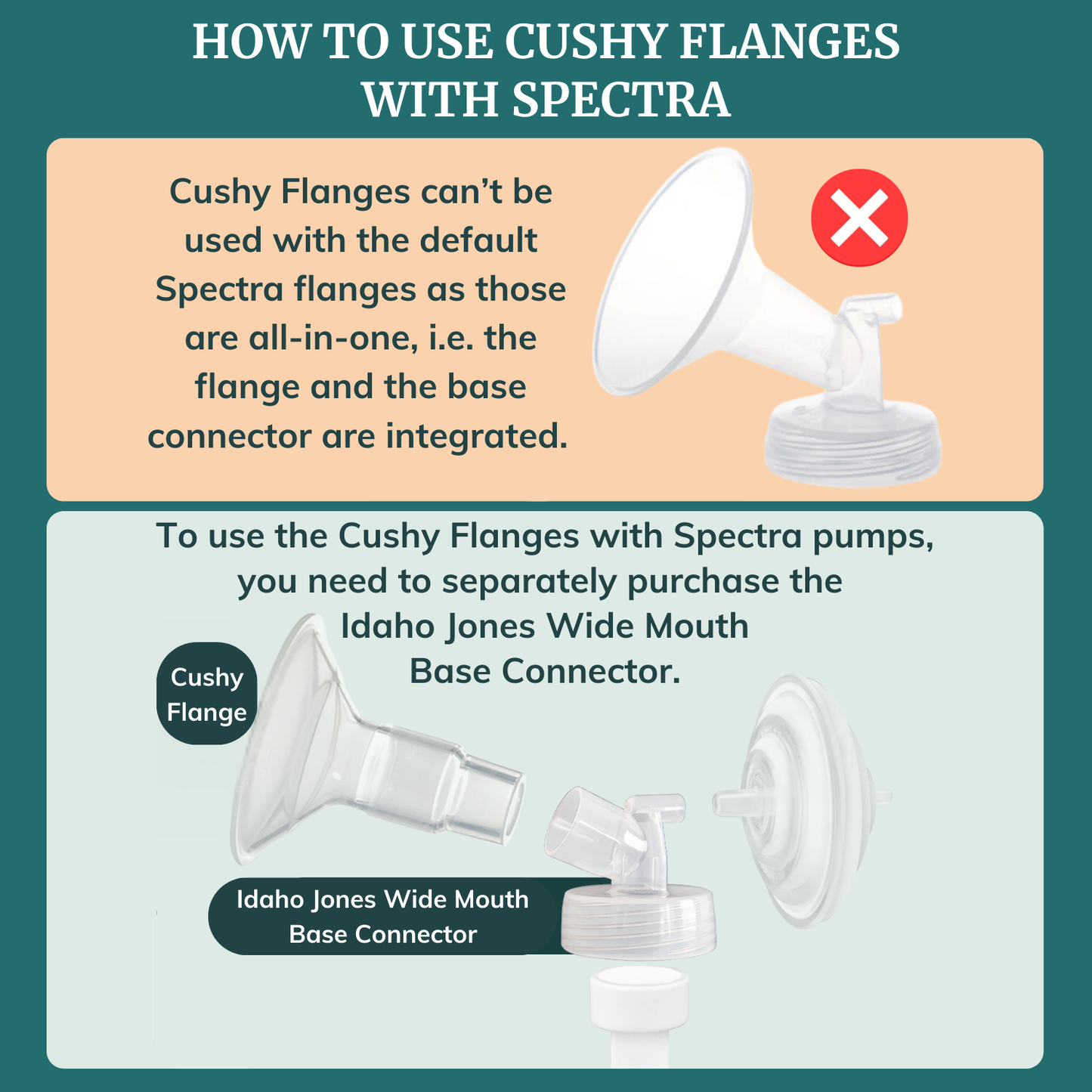 Cushy Silicone Breast Pump Flanges