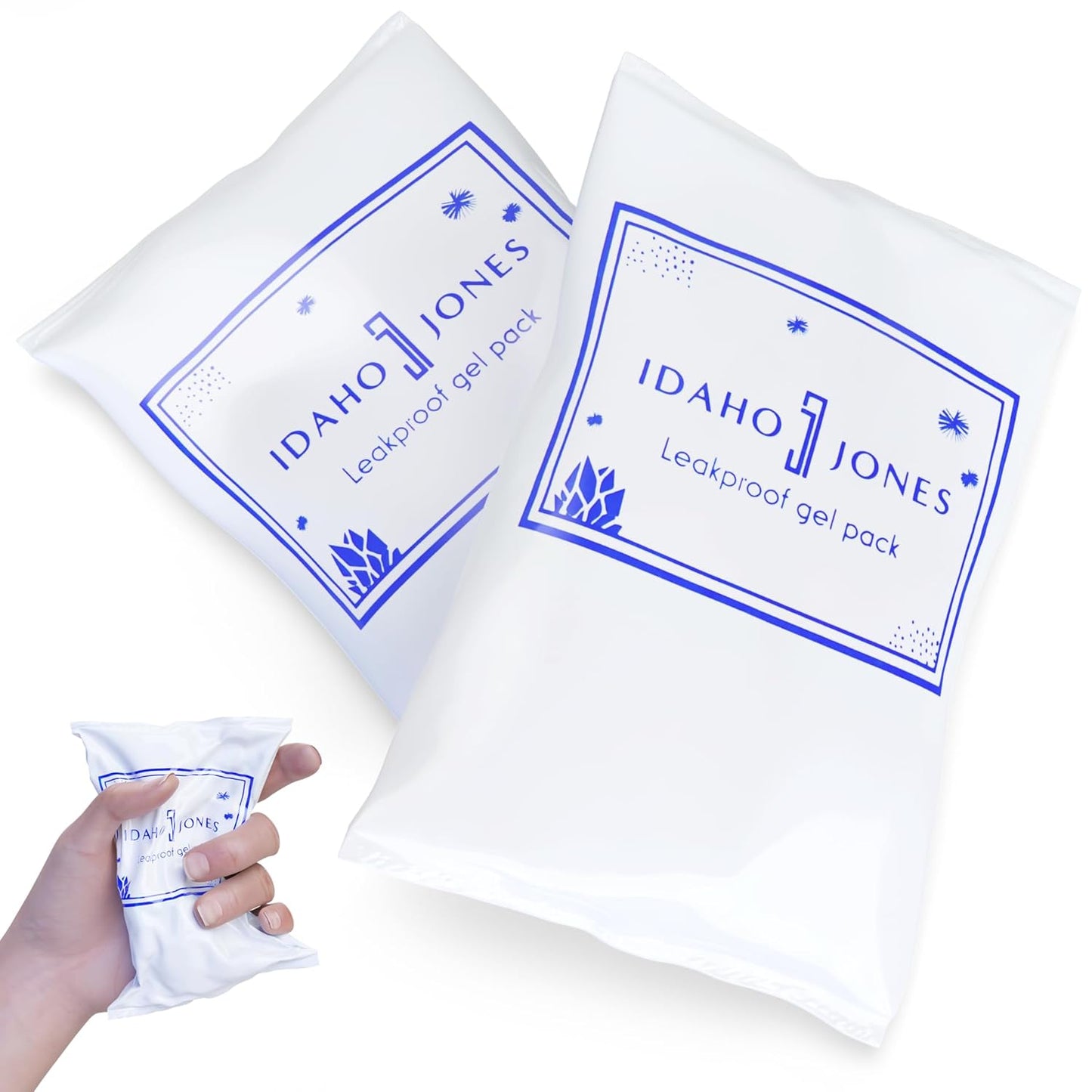 Idaho Jones breastmilk ice pack 2 pack featuring leakproof gel packs for effective storage.
