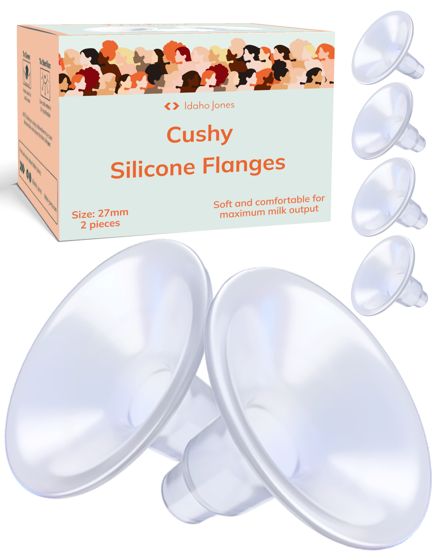 Cushy Silicone Breast Pump Flanges