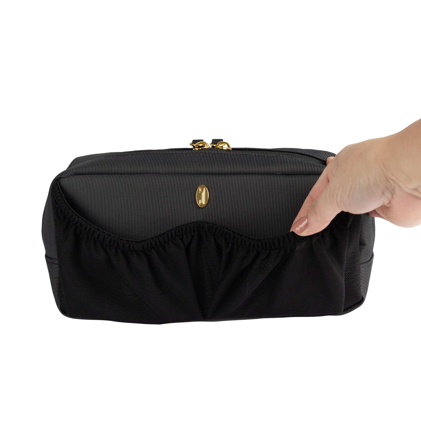 idaho jones pump-a-porter mini belt bag for wearable pumps with two elastic front pockets to keep bottles or collection cups