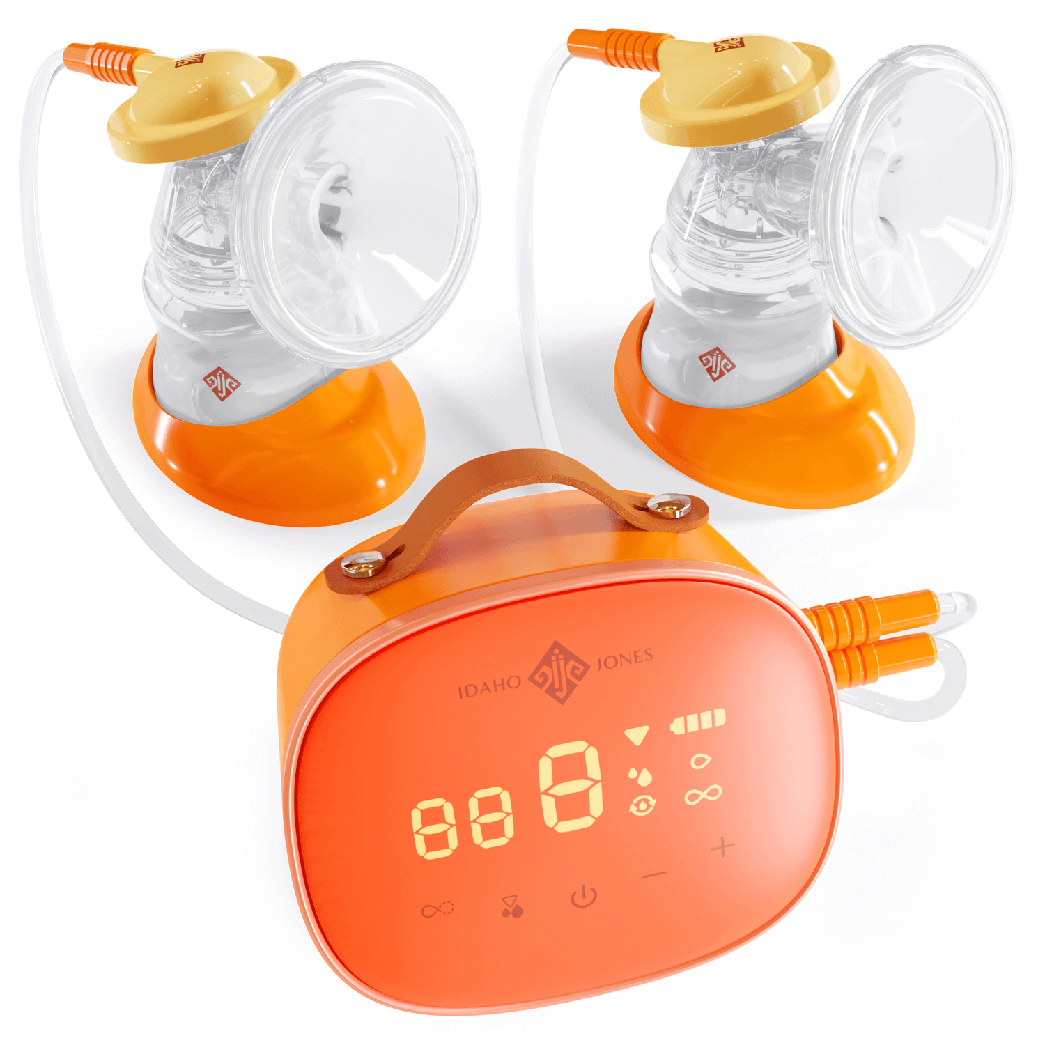 Portable Breast Pump - Moxi, compact and efficient breast pump with dual suction cups and user-friendly interface.
