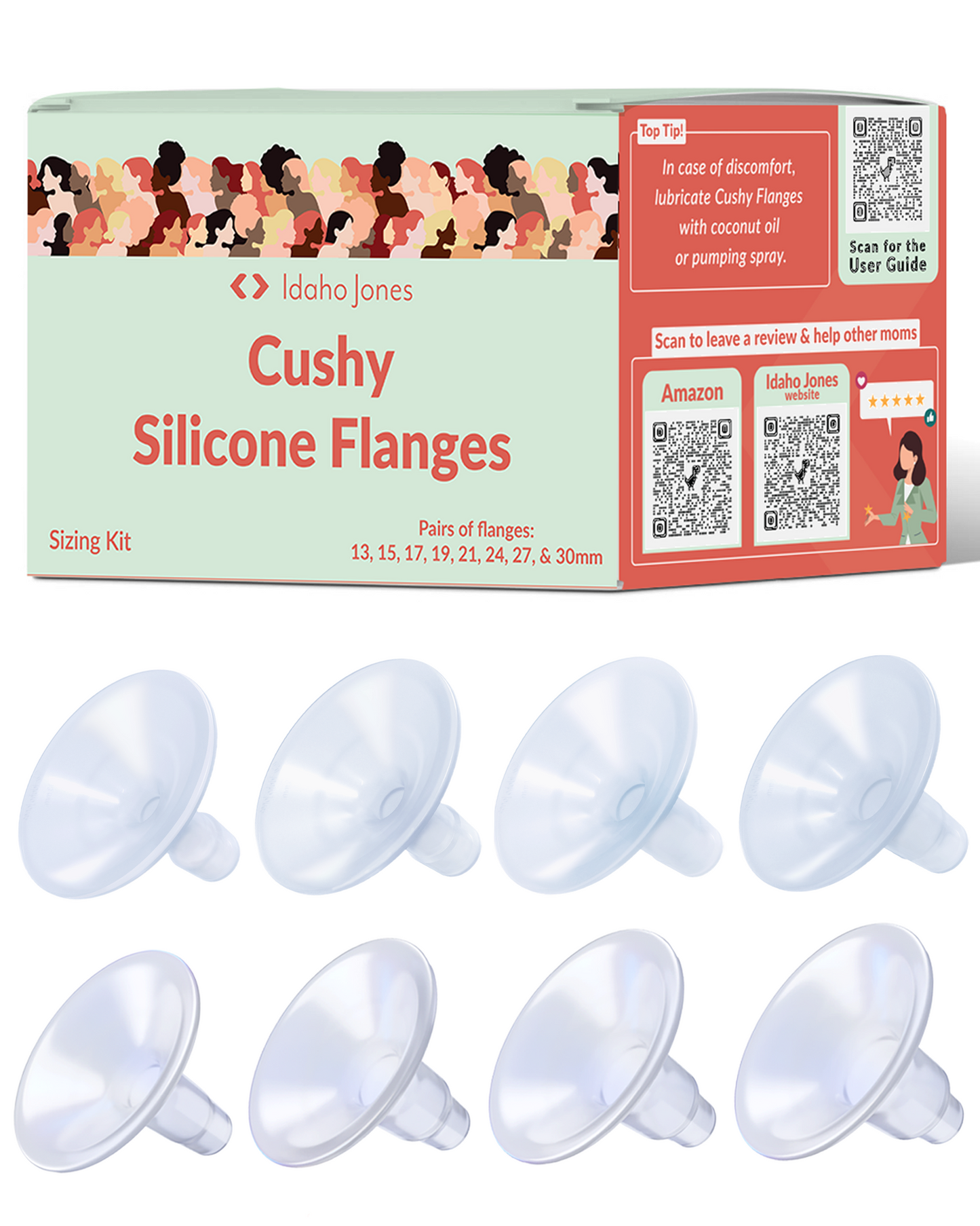 Cushy Silicone Breast Pump Flanges