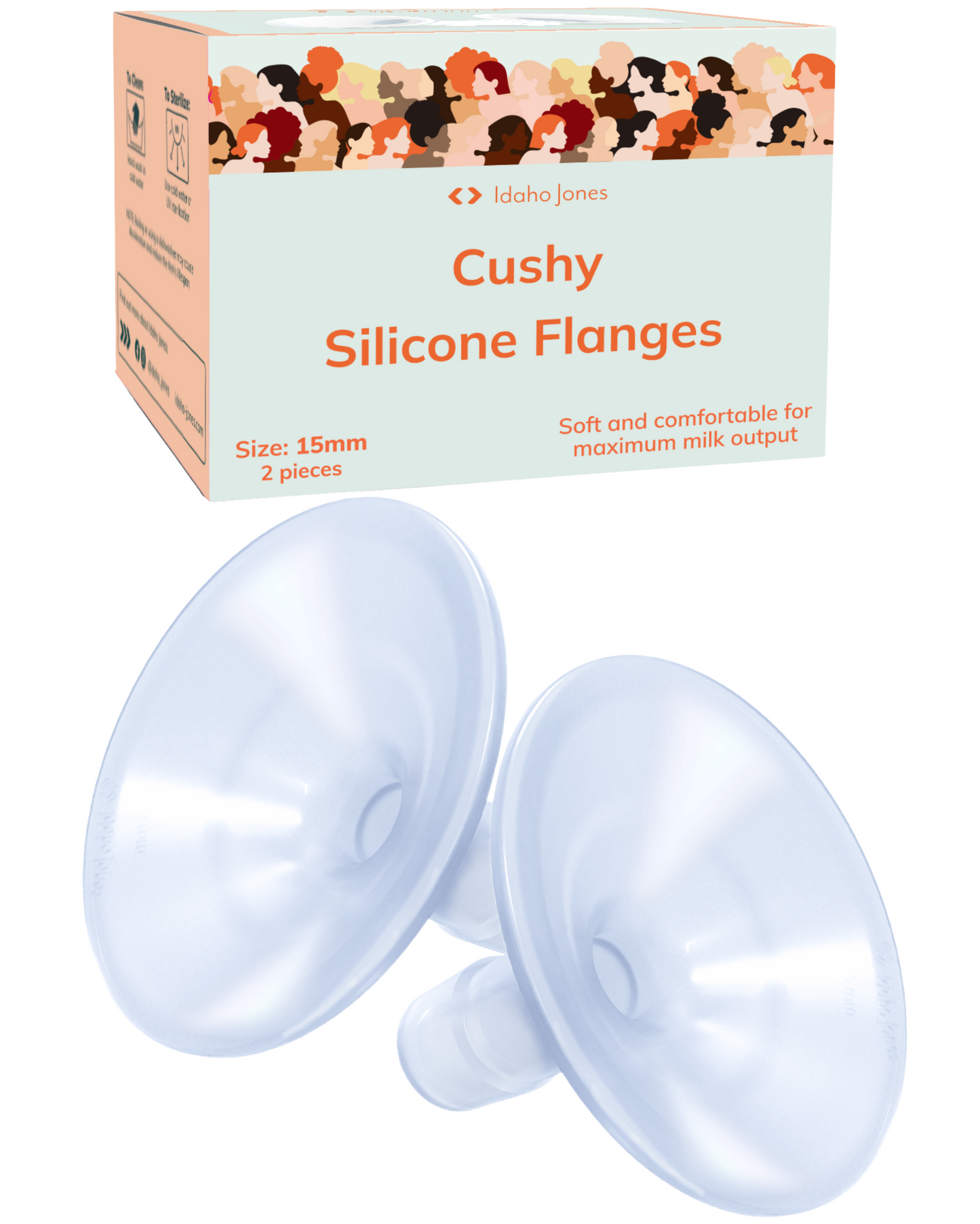 Cushy Silicone Breast Pump Flanges