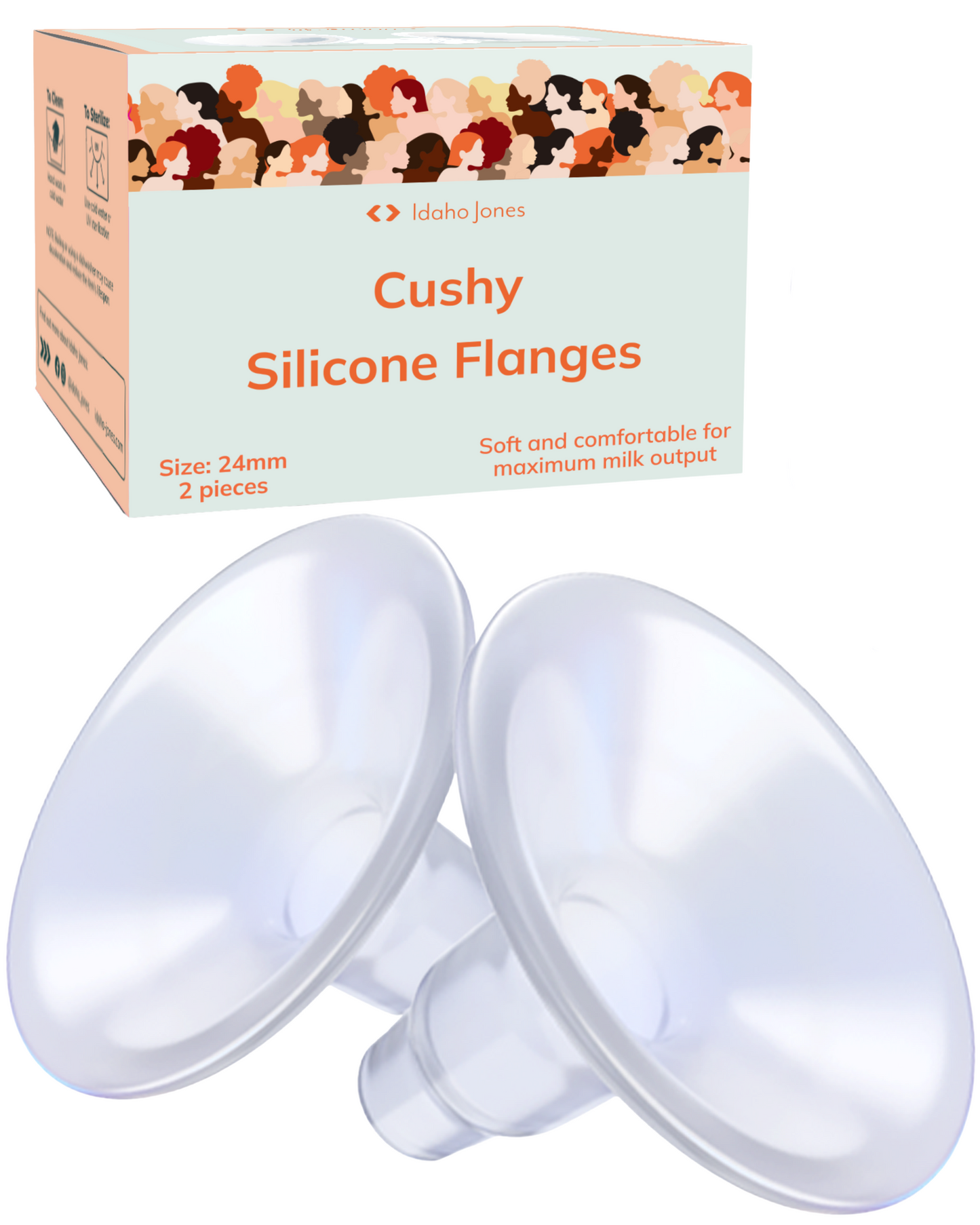 Cushy Silicone Breast Pump Flanges
