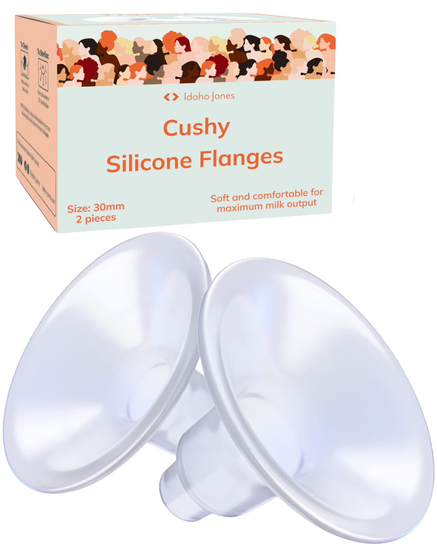 Cushy Silicone Breast Pump Flanges
