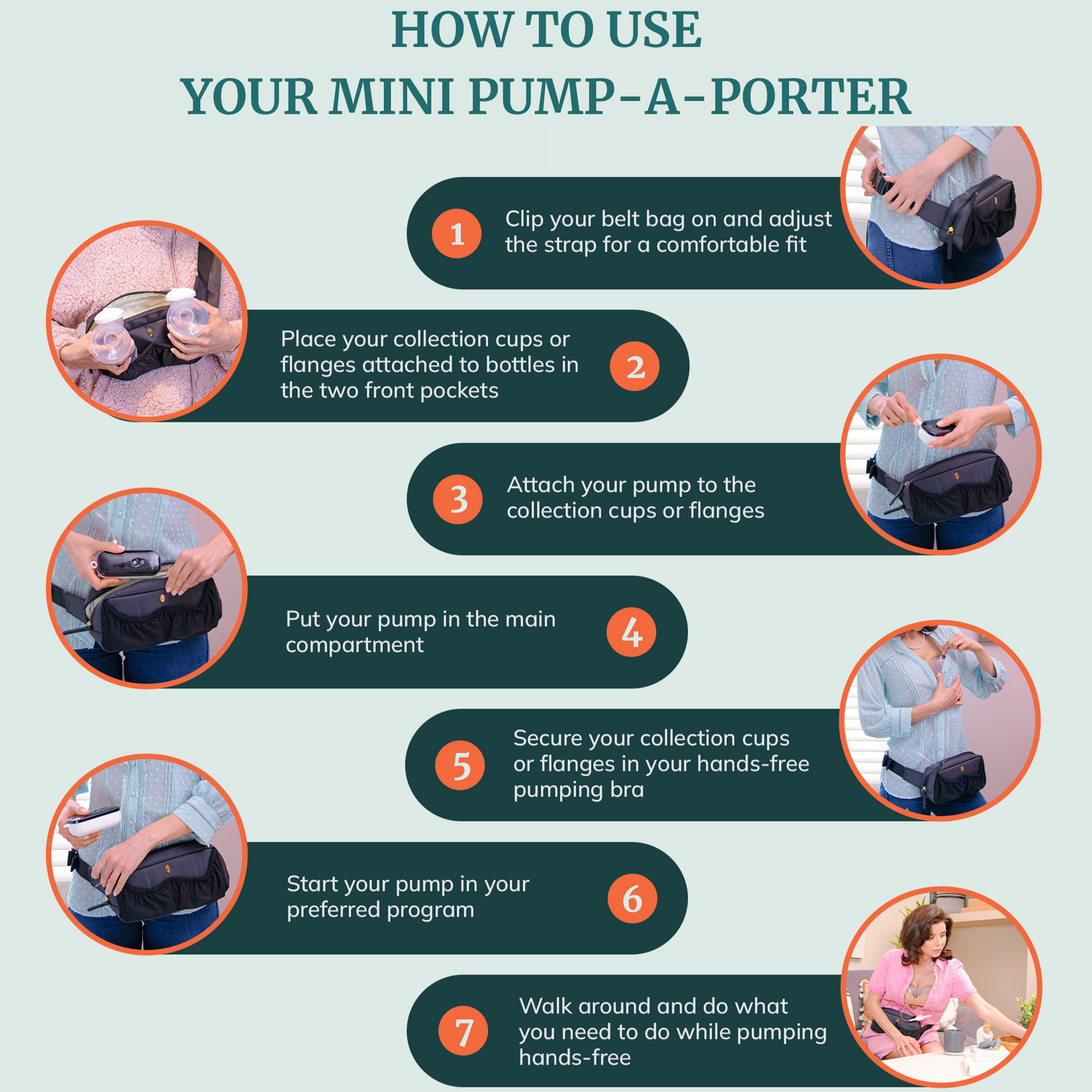 Mini Pump-A-Porter Belt Bag for Small Pumps
