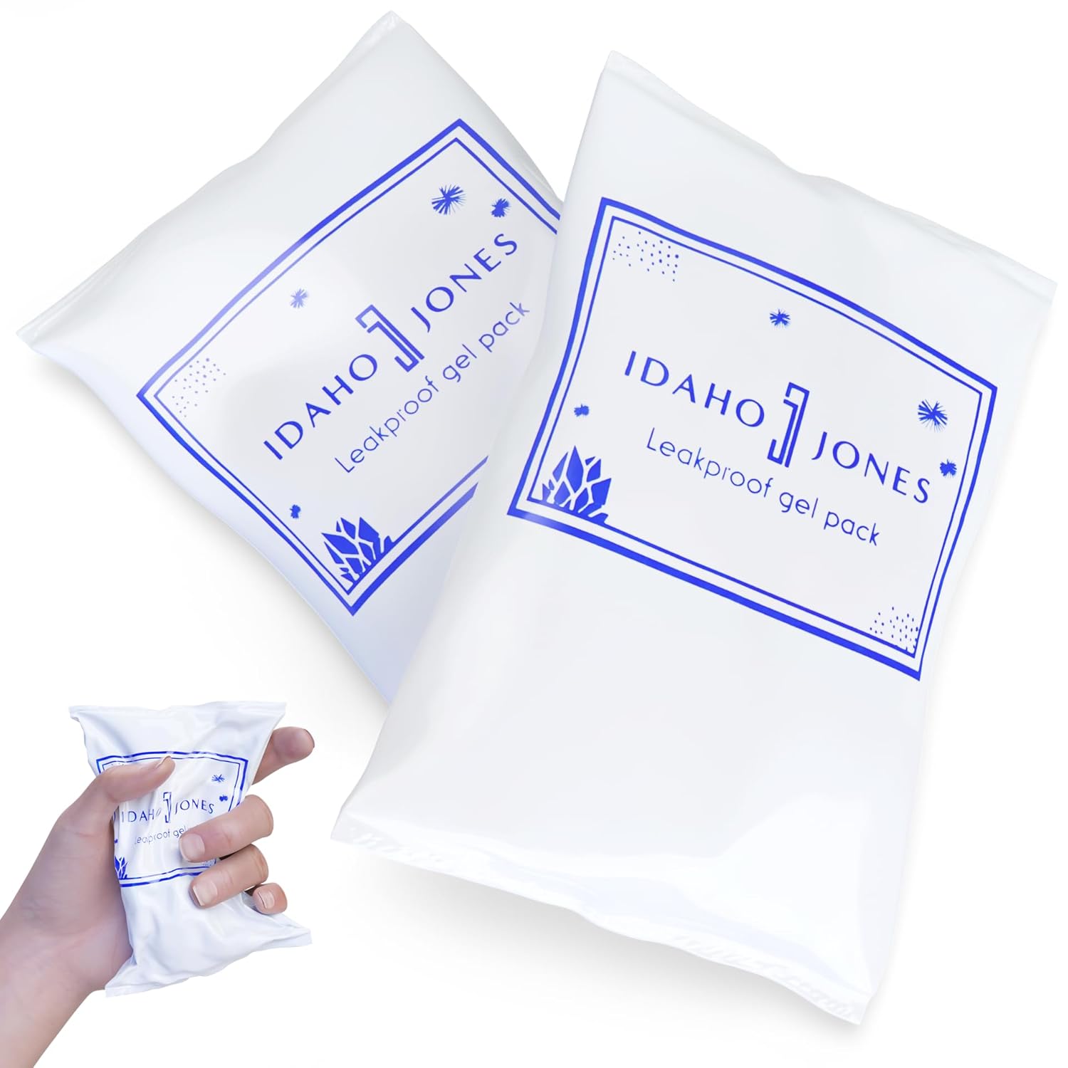 Idaho Jones breastmilk ice pack 2 pack featuring leakproof gel packs for effective storage.