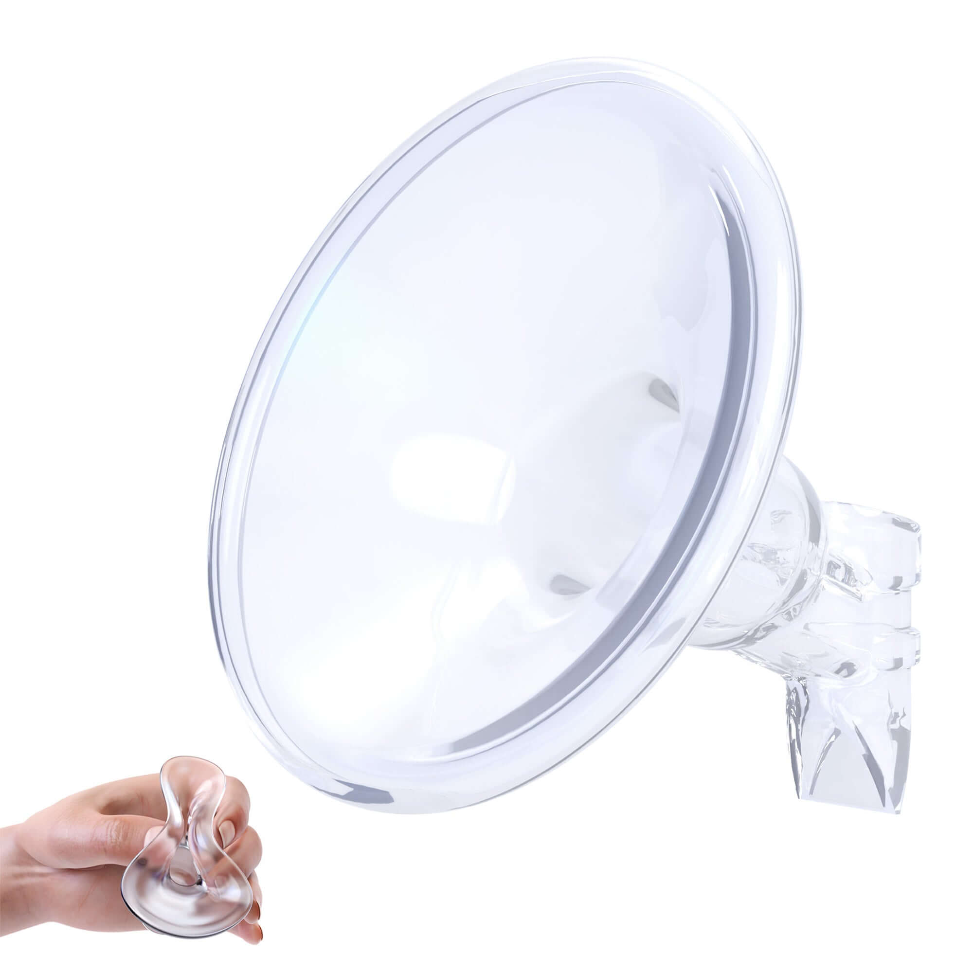 360 Fit Silicone Flange for gentle pumping with Idaho Jones, Pumpables & Legendairy Milk compatibility.
