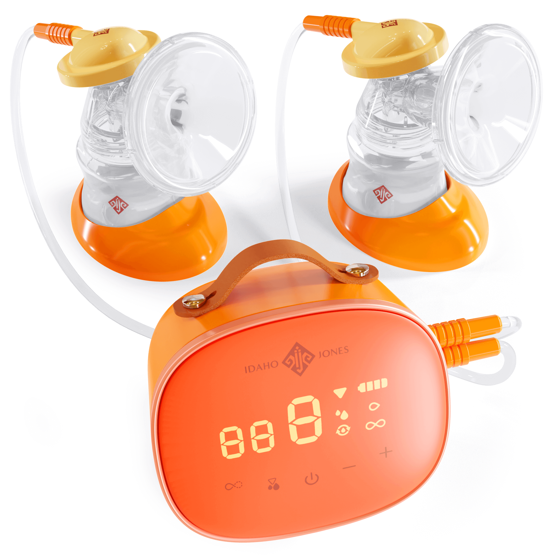 Portable Breast Pump - Moxi, compact and efficient breast pump with dual suction cups and user-friendly interface.