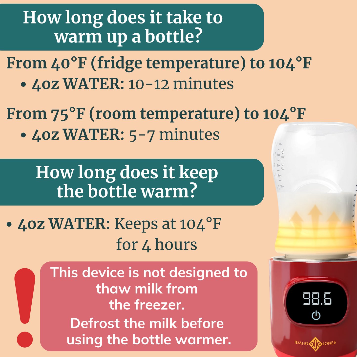 Simone Portable Bottle Warmer