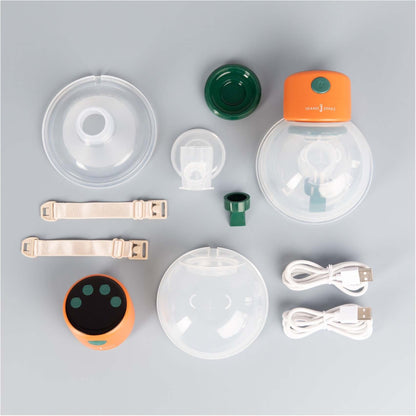 pump-a-wear wearable breast pump and all its parts