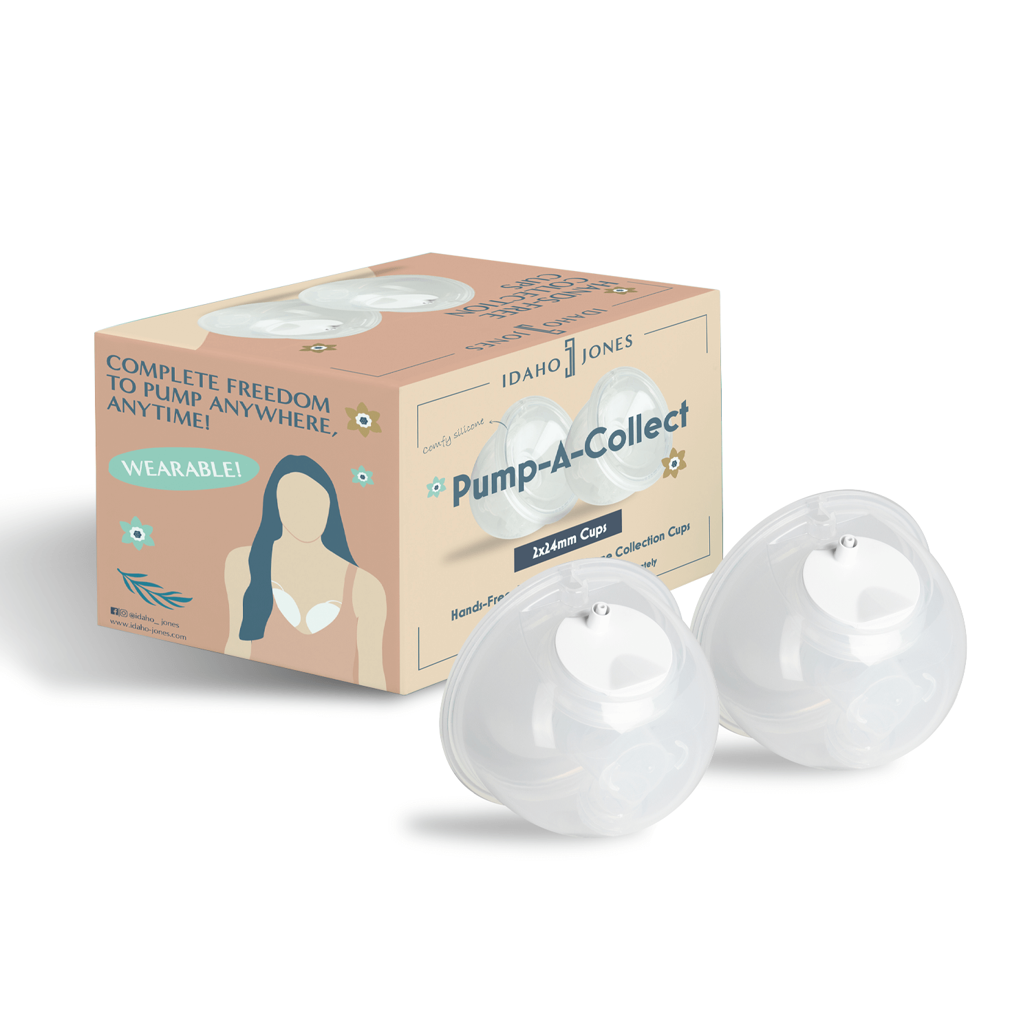 idaho jones pump-a-collect breastmilk collection cups