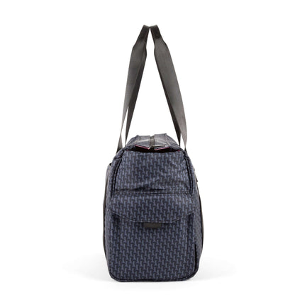 side view of the ellerby tote bag, showing the cooler compartments