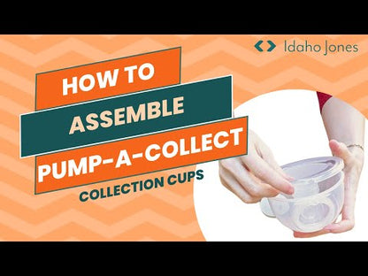 Milk Collection Cups with Silicone Flanges - Pump-A-Collect