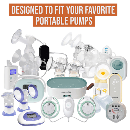 pump-a-porter mini belt bag compatible with various portable pumps