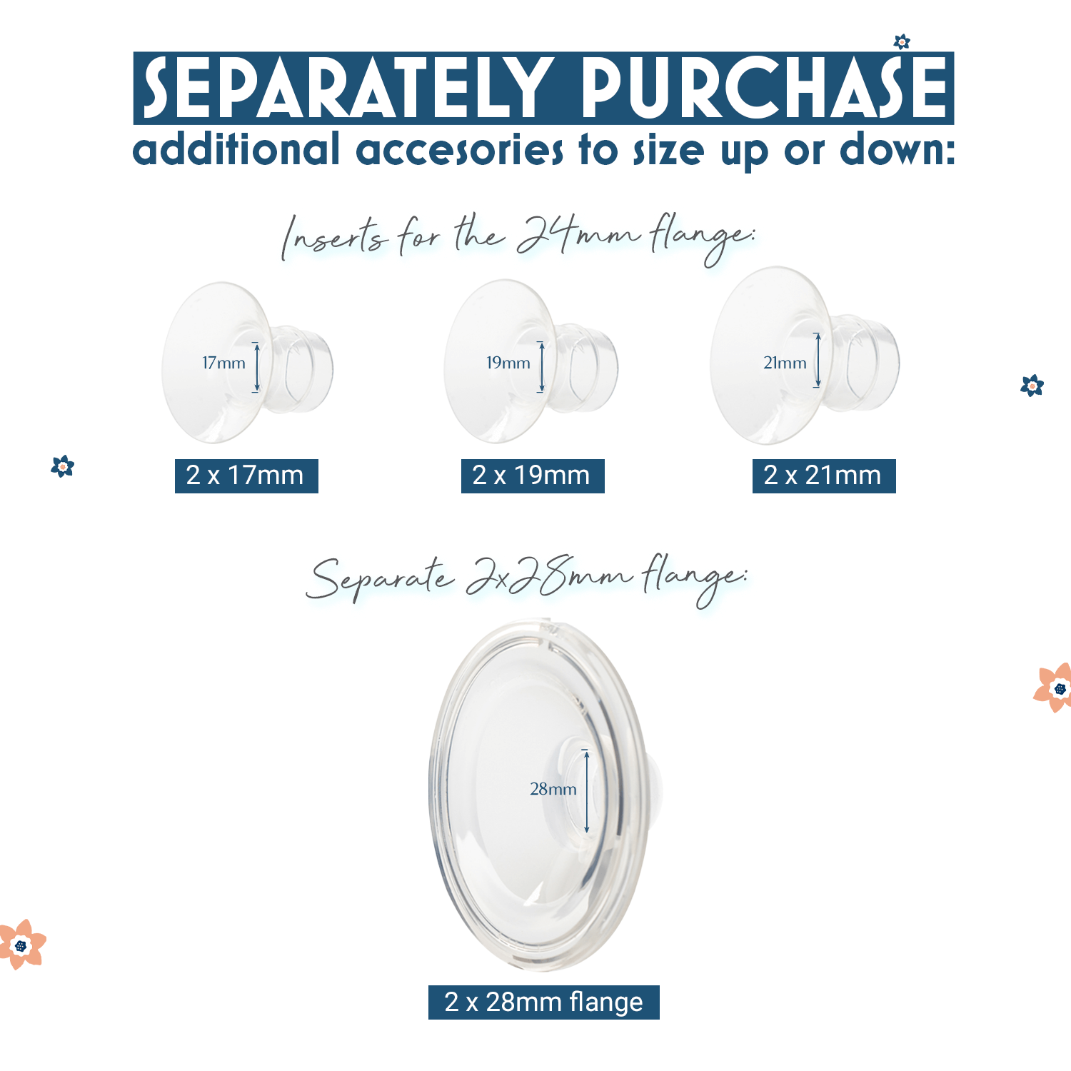 Breast Pump Flange Insert Perfect Fit Comfort